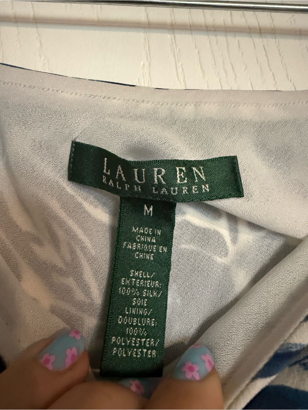 Blue & White Ralph Lauren A-Line Skirt - Picture 3 of 5
